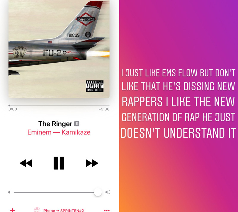 質疑 Rap God！Justin Bieber 表示 Eminem 並不了解新世代的饒舌音樂