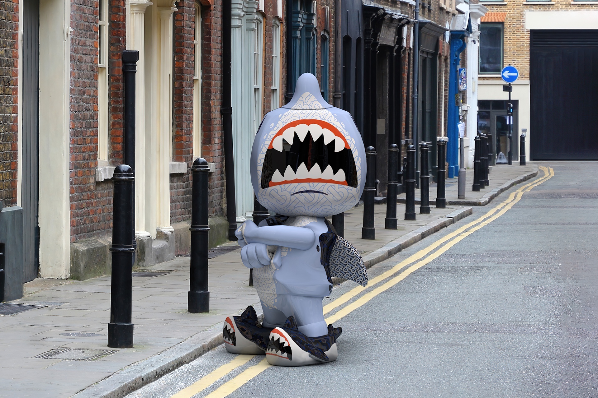 Streetsnaps: Burberry 首個 NFT 角色 Sharky B